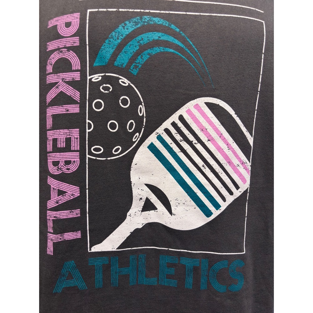 New C&C California Pickleball Graphic Tee Women Large Black Sand Melissa Shirt - Picture 4 of 6